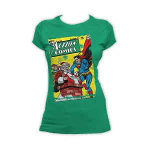 DC Comics Superman Cover 105 Xmas Women's T-shirt