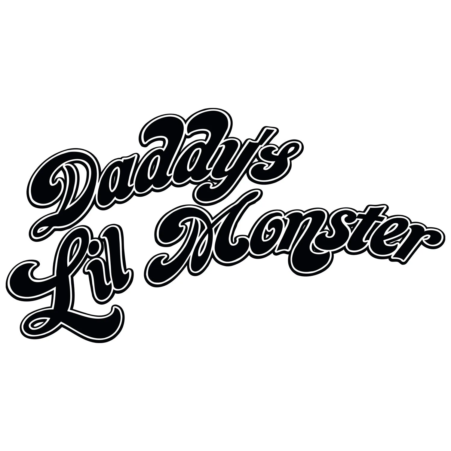DC Suicide Squad Harley Quinn Daddy's Lil Monster Official Women's T-shirt (White)