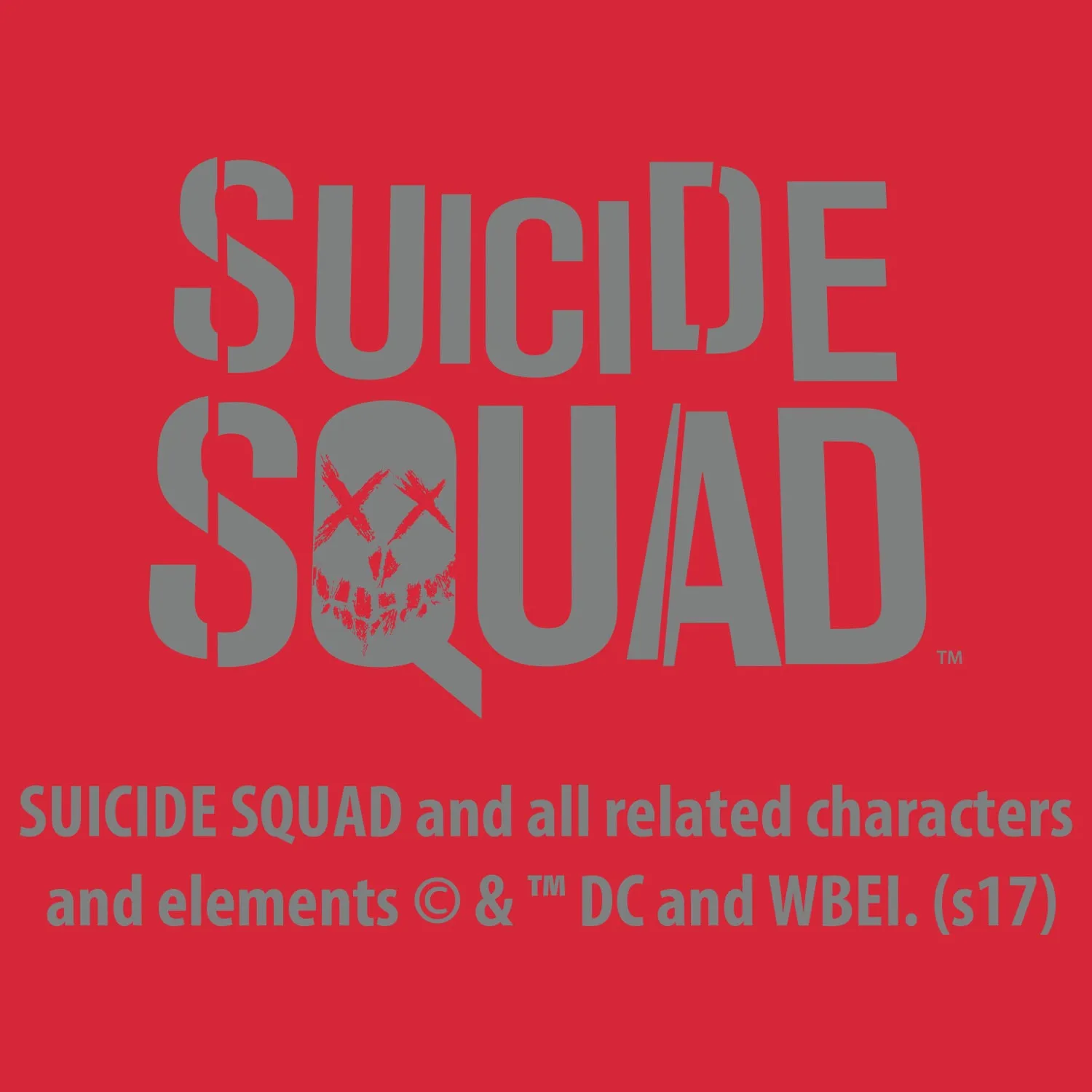 DC Suicide Squad Joker-Harley Quinn Collage Official Women's T-shirt (Red)