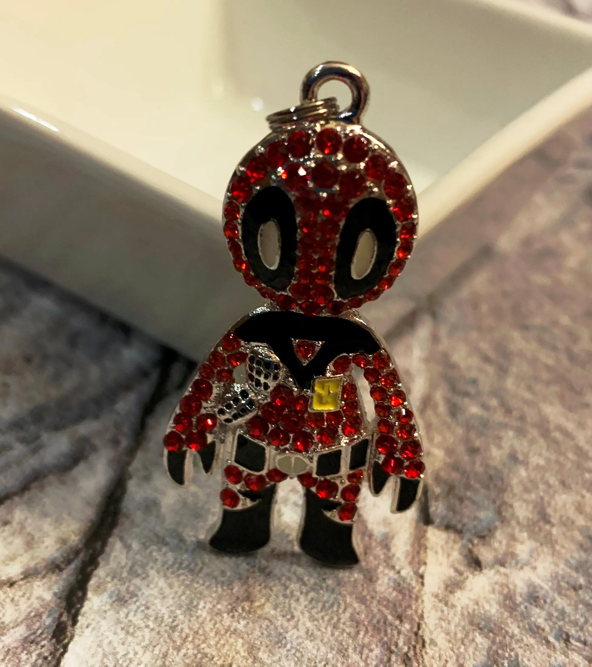 Deadpool Rhinestone Pendants