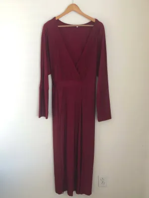 Deep V Neck long maxi dress