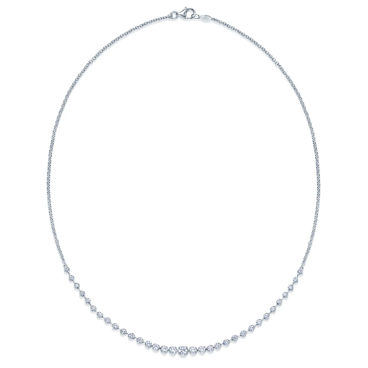 Demi Line Necklace with Diamonds