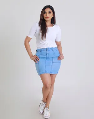 Denim Mini Skirt