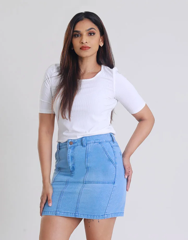 Denim Mini Skirt