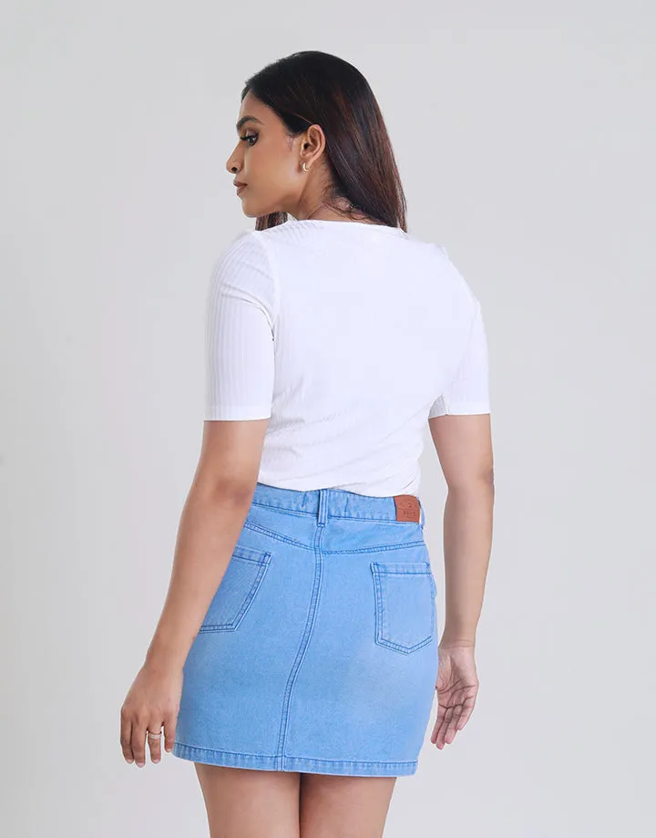 Denim Mini Skirt