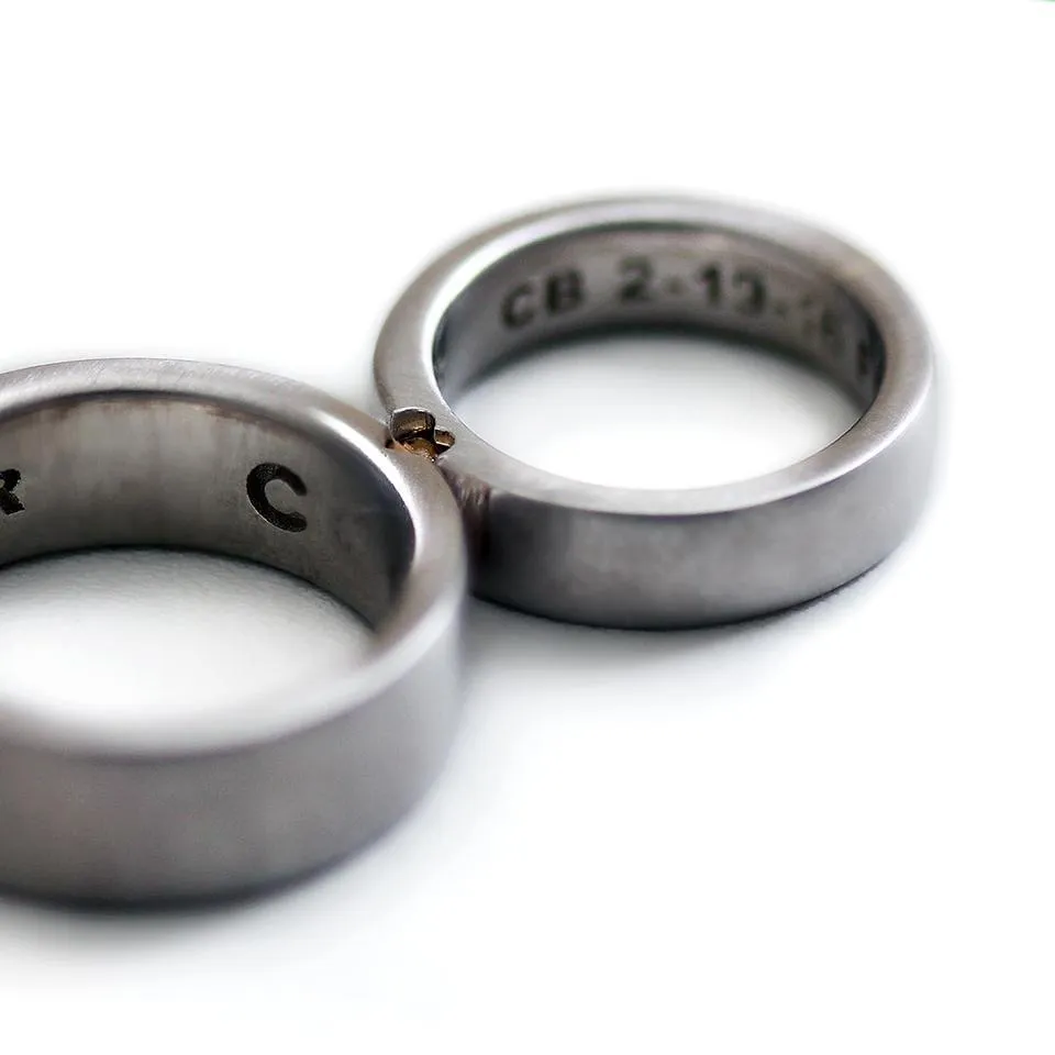 Diamonds and Heart ring set
