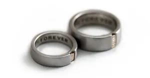 Diamonds and Heart ring set