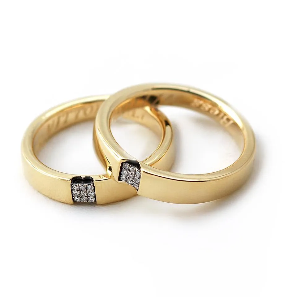 Diamonds Promise Rings for Couple