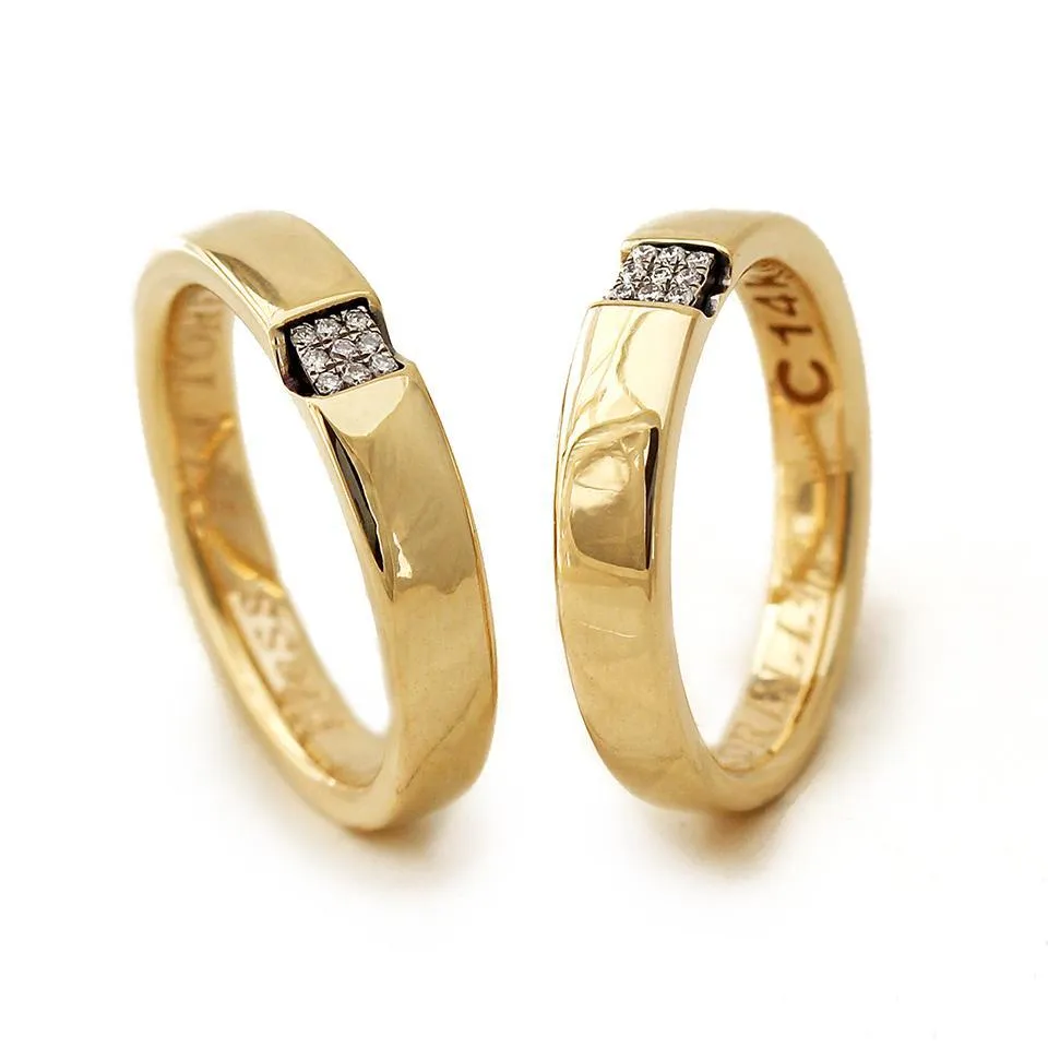 Diamonds Promise Rings for Couple