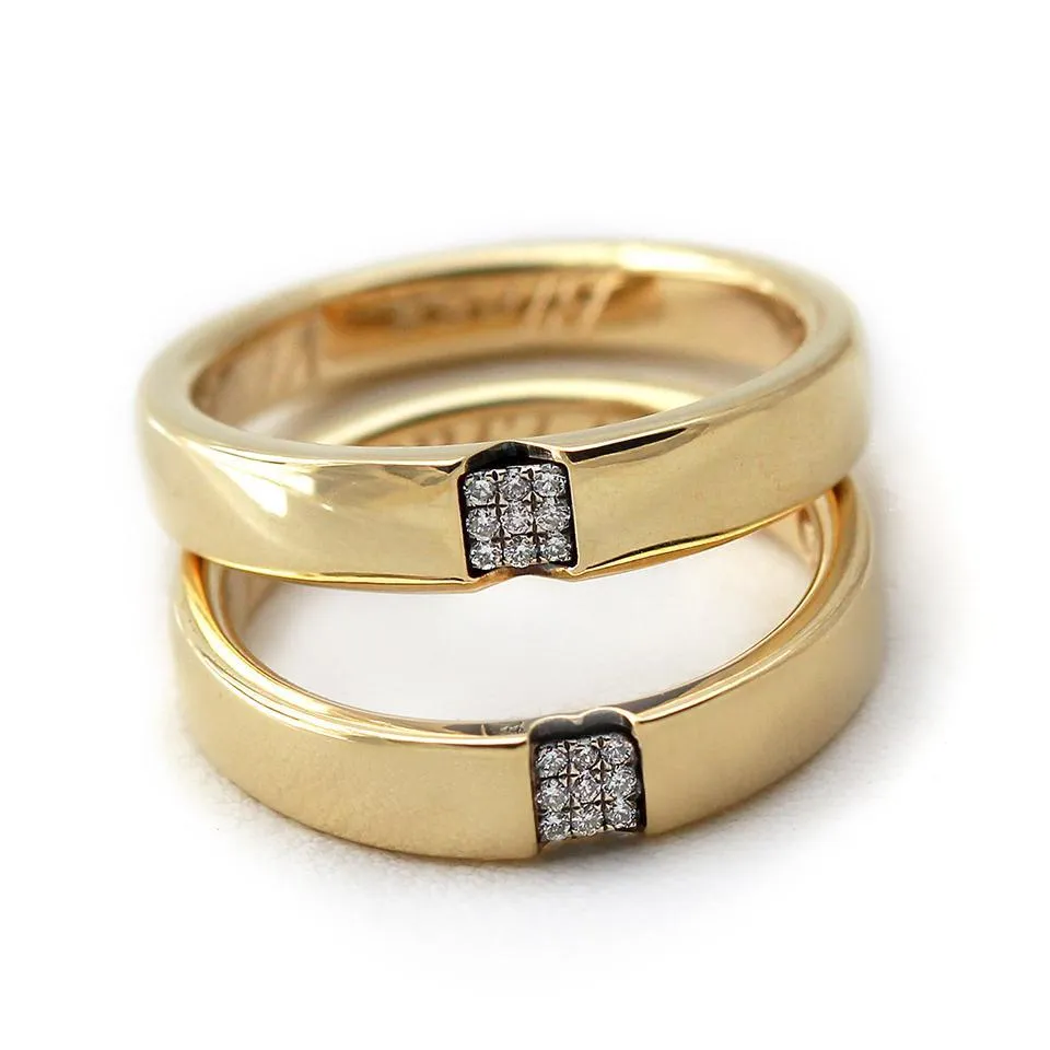 Diamonds Promise Rings for Couple