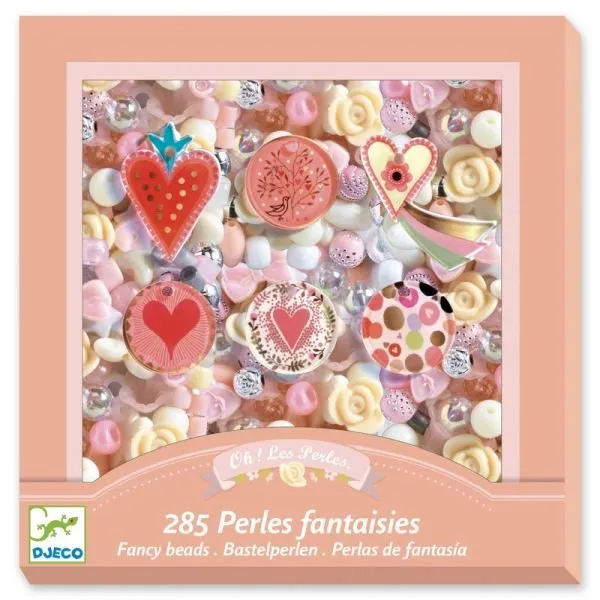 Djeco Fancy Beads - Hearts