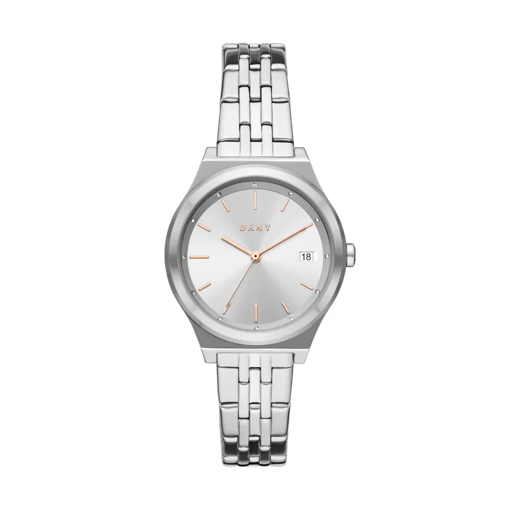 DKNY Parsons Stainless Steel Silver Tone Women's Watch