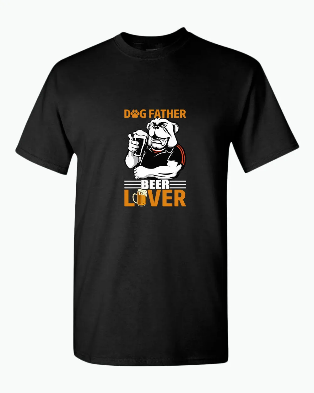 Dog father beer lover t-shirt, daddy t-shirt papa tees