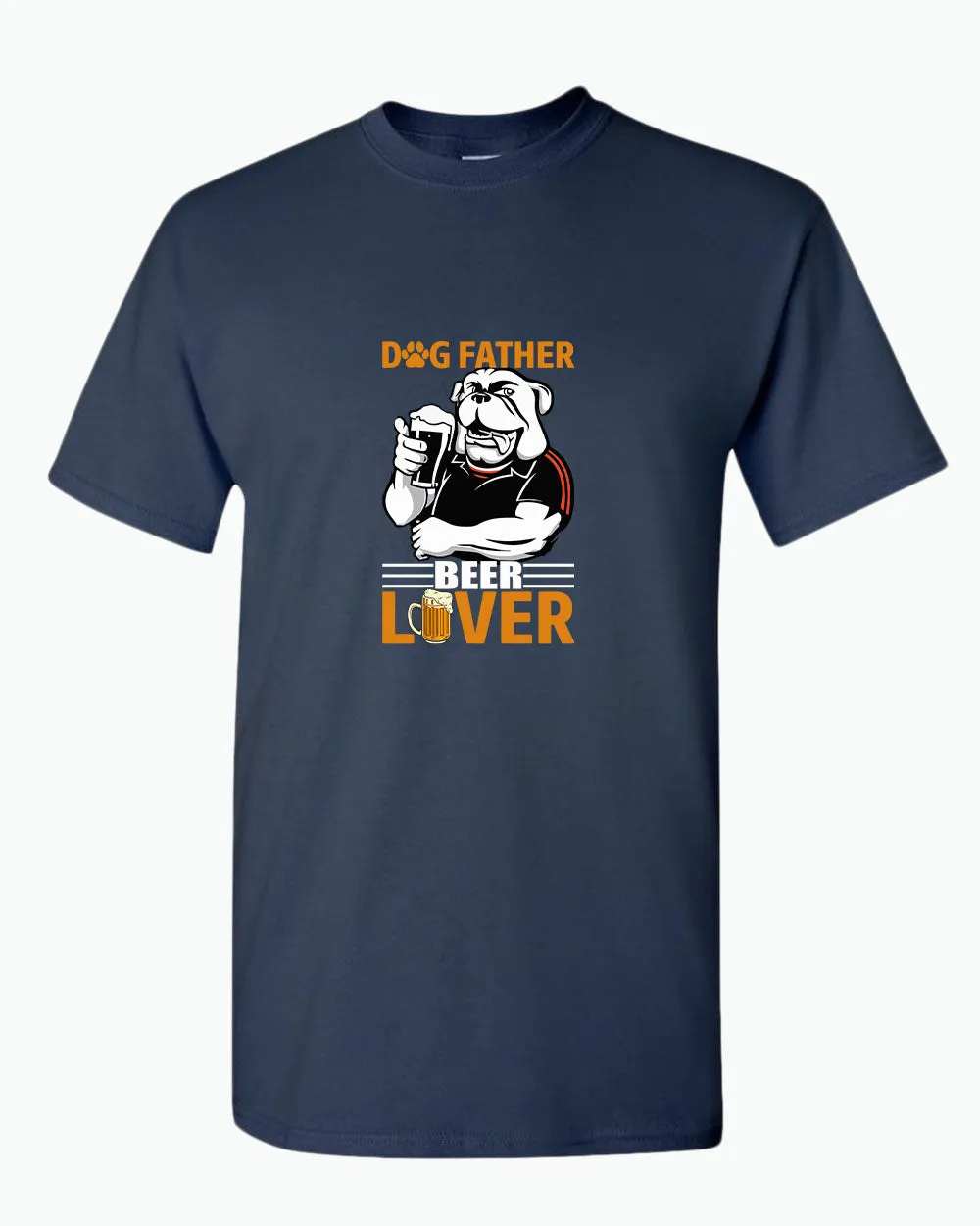 Dog father beer lover t-shirt, daddy t-shirt papa tees