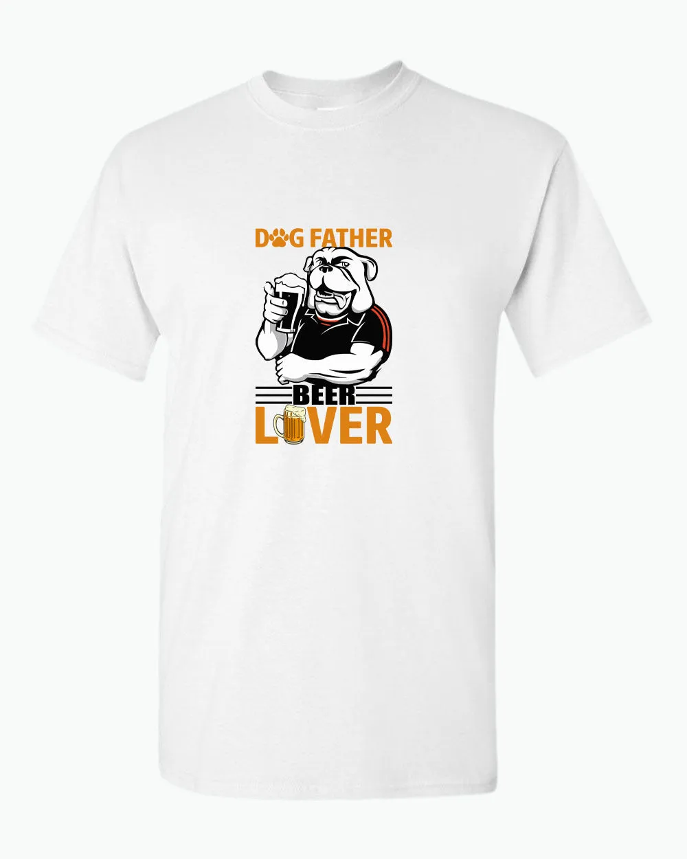 Dog father beer lover t-shirt, daddy t-shirt papa tees