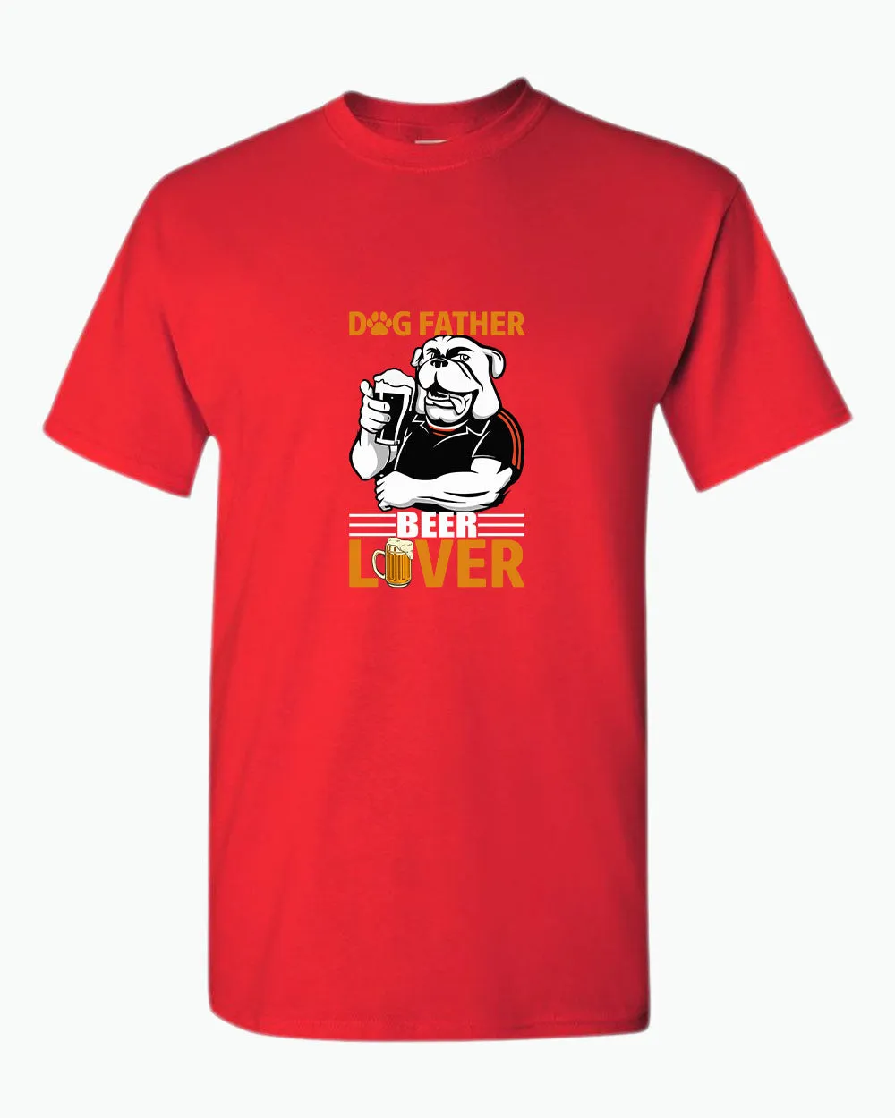 Dog father beer lover t-shirt, daddy t-shirt papa tees