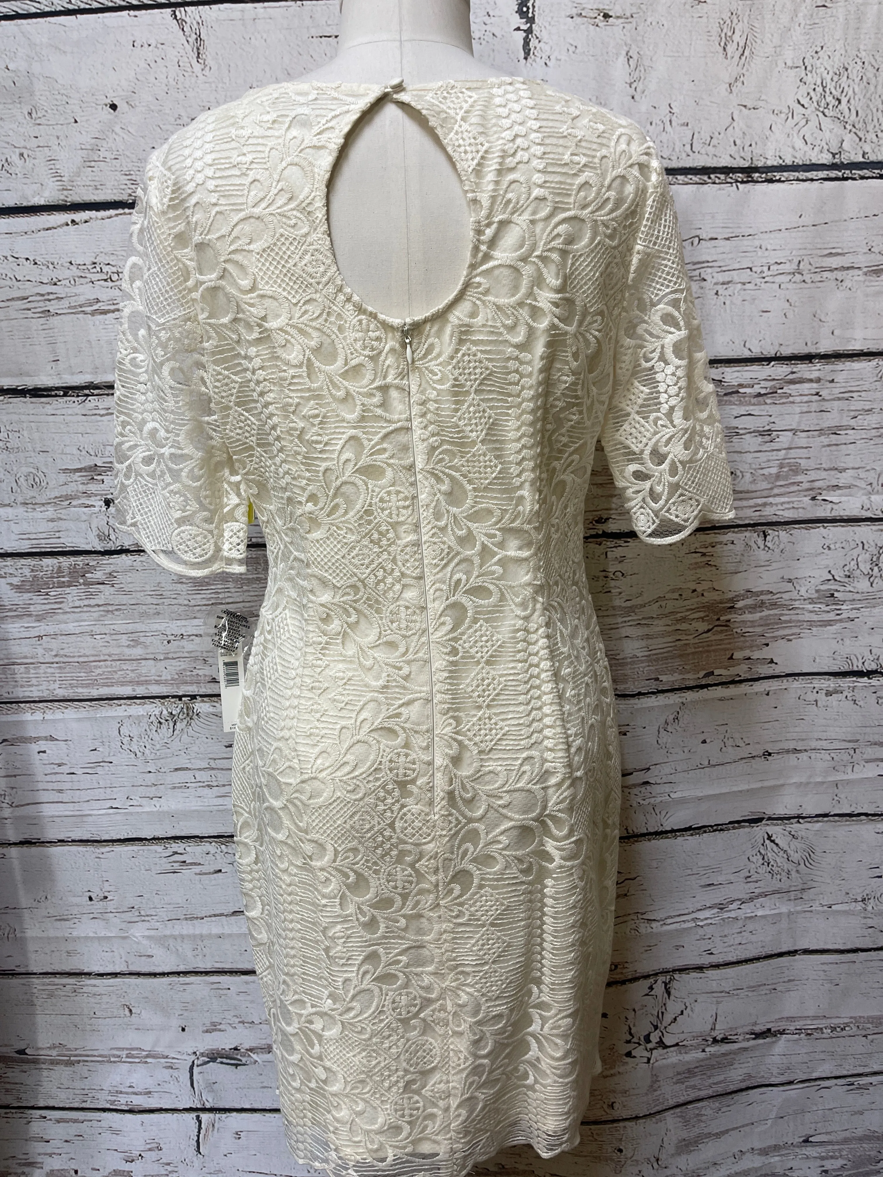 Dress Party Midi By Alex Marie In Cream, Size: 10
