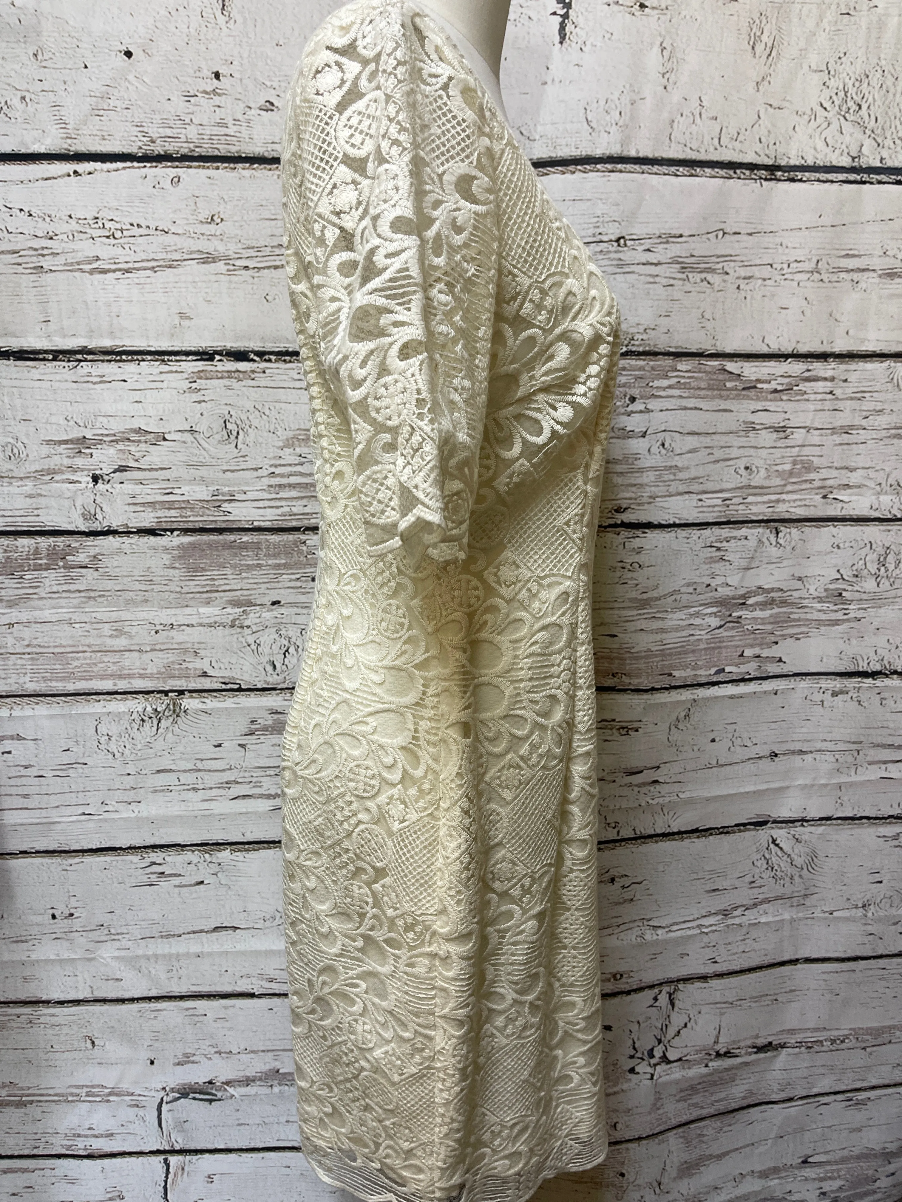 Dress Party Midi By Alex Marie In Cream, Size: 10