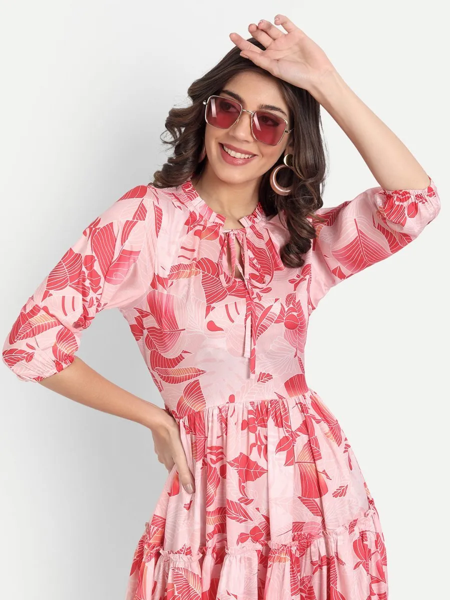 dresses for Women western wear floral red