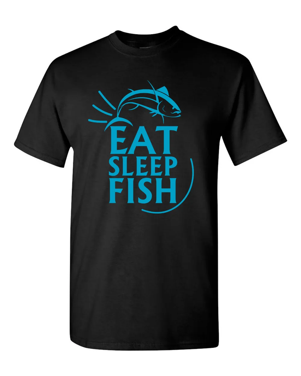 Eat Sleep Fish T Shirt Funny Sarcastic Tees Novelty Fishing Tees dad t-shirt