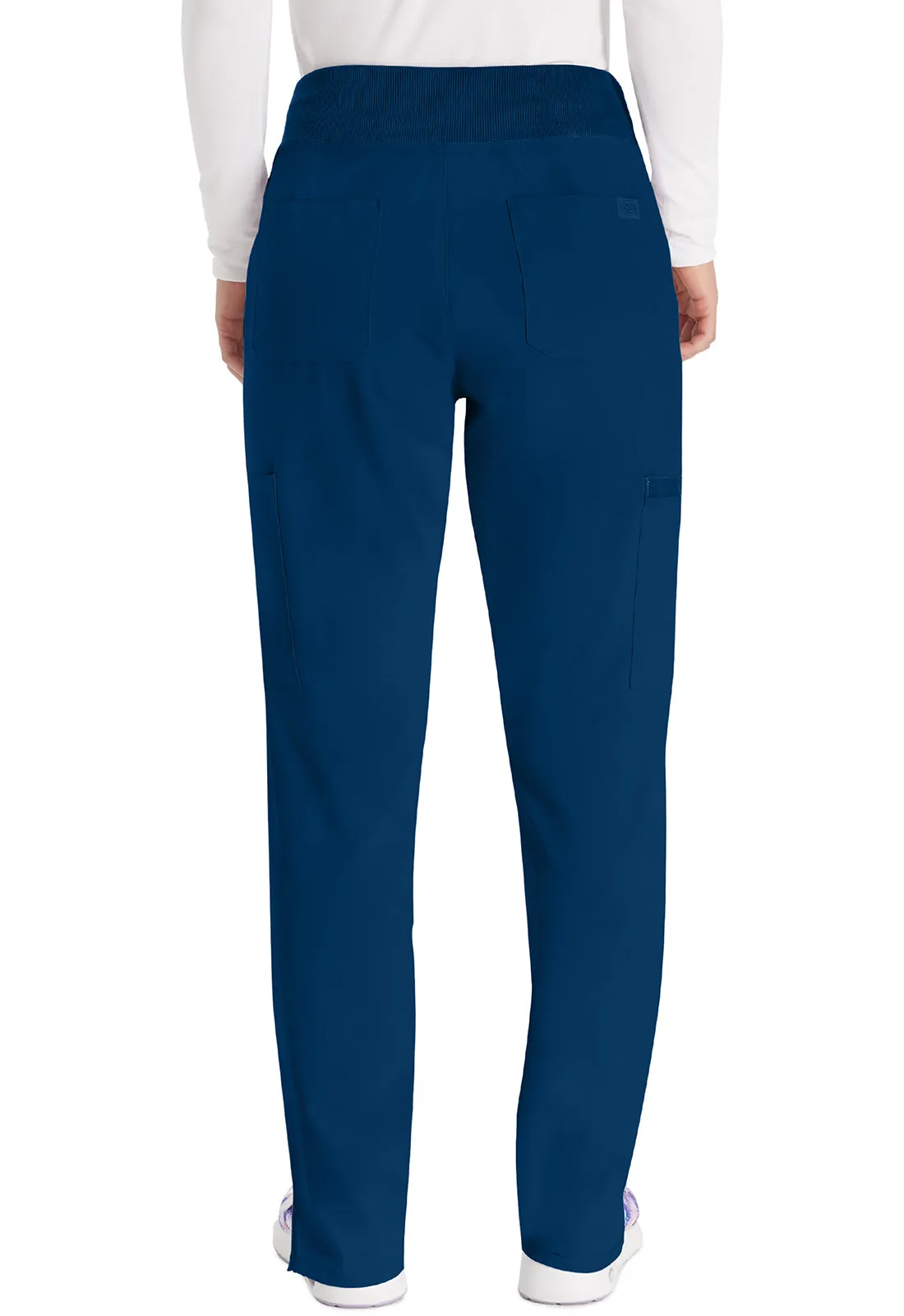 EDS Essentials DK005 Natural Rise Tapered Leg Pull-On Pants Navy