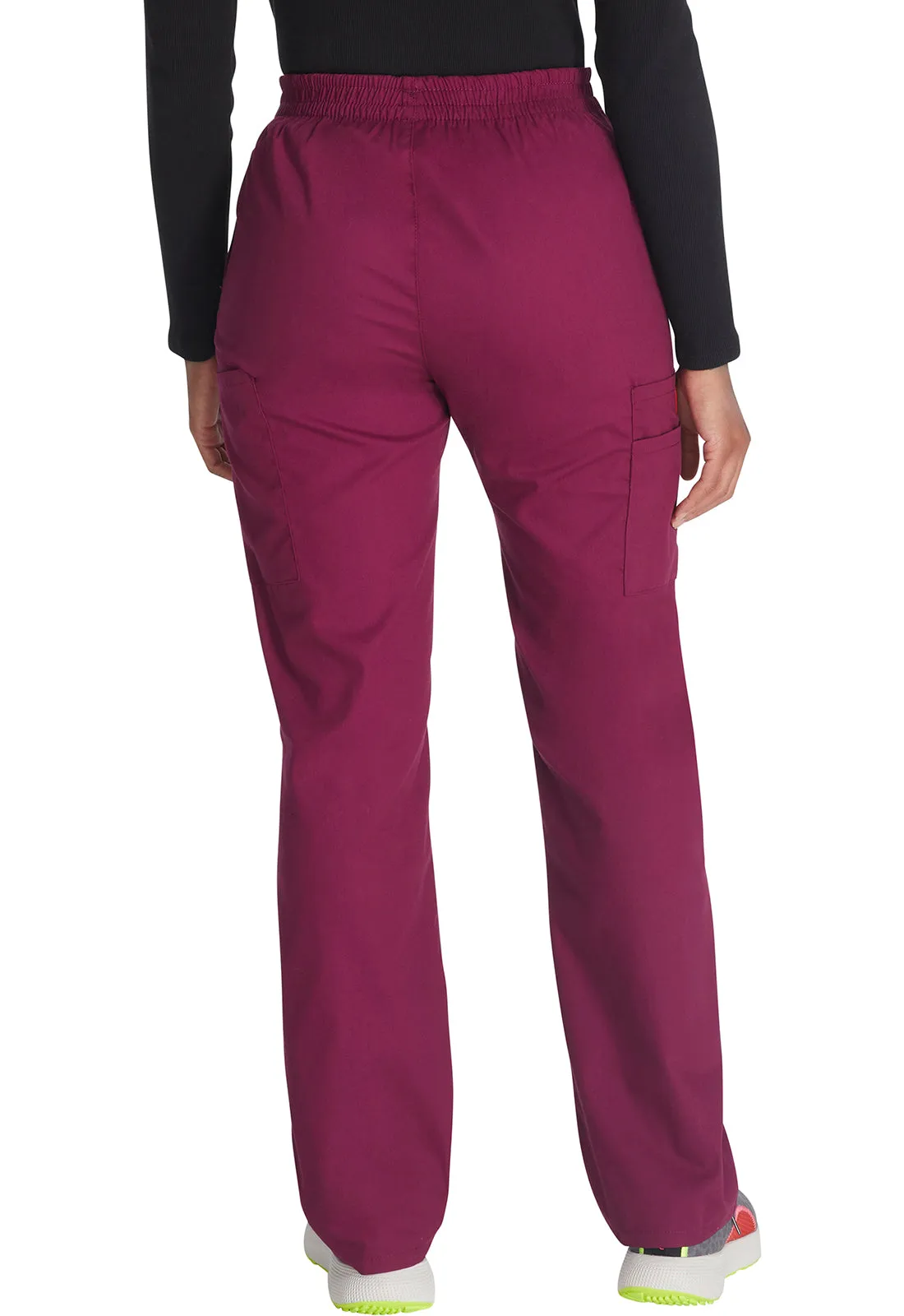 EDS Signature 86106 Natural Rise Tapered Leg Pull-On Pants Wine