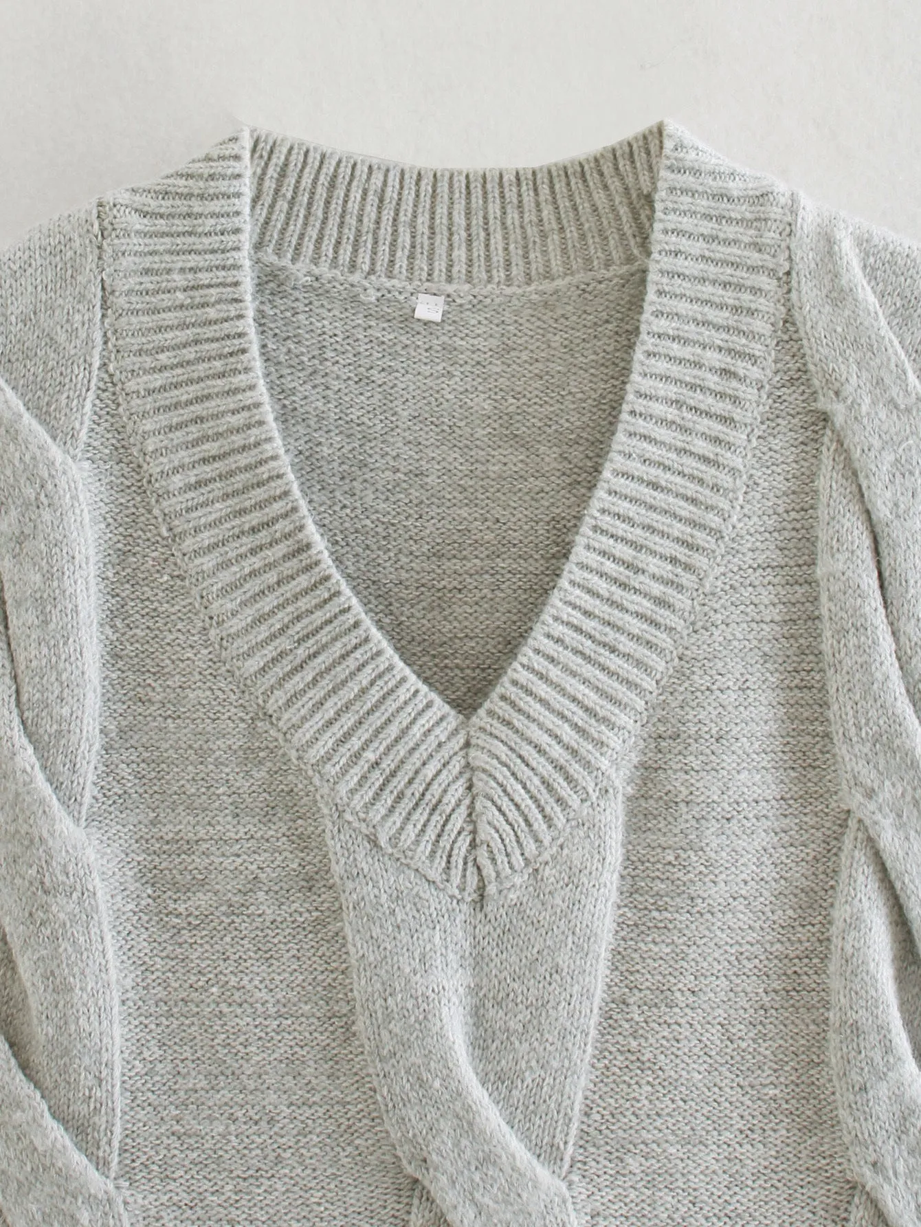 Eight-Strand Woven V-neck Geometry Vest Sweaters