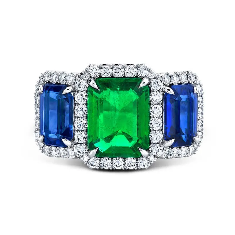 Emerald & Sapphire Ring