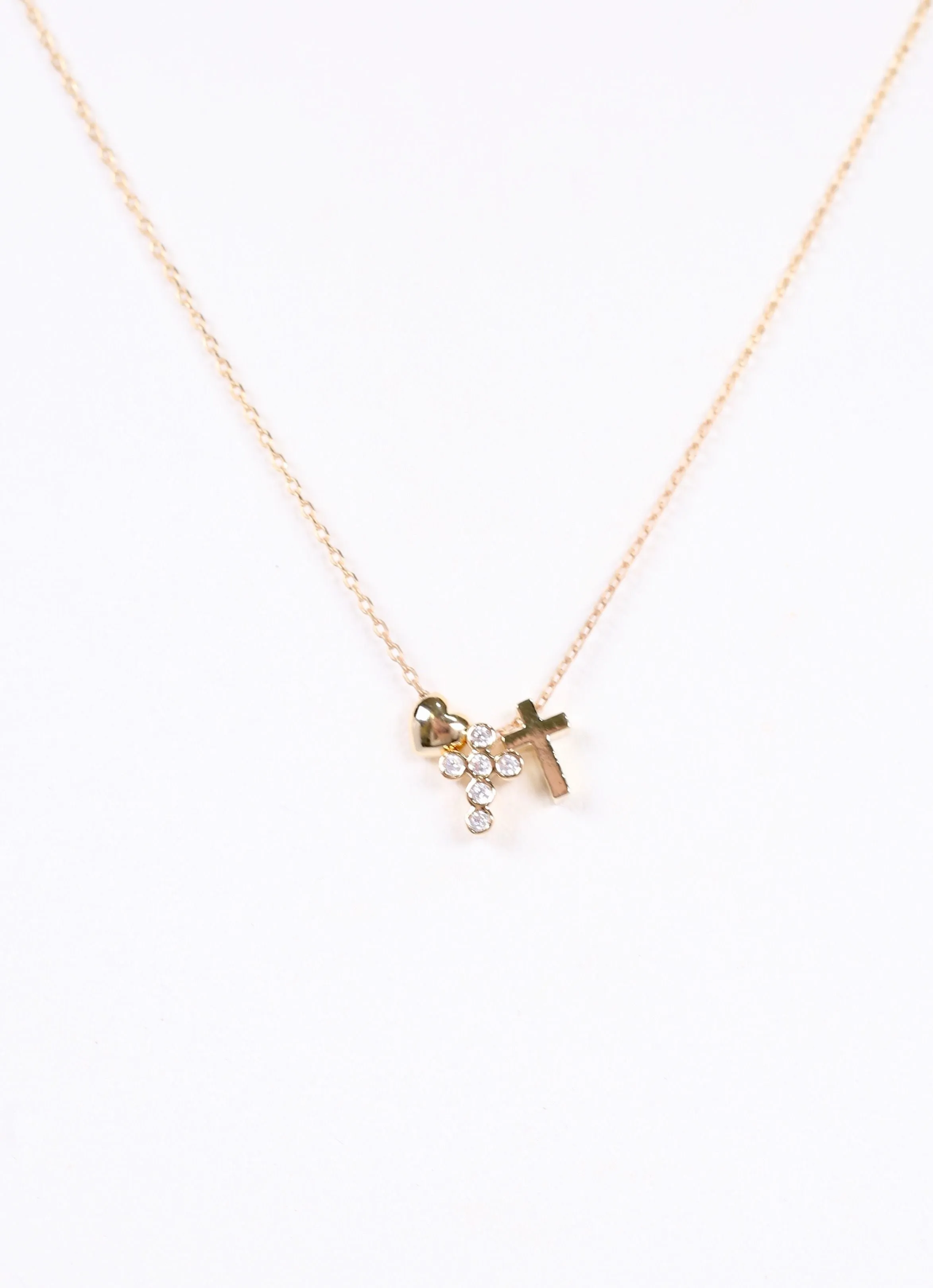 Emmons Mini Charms Necklace Gold
