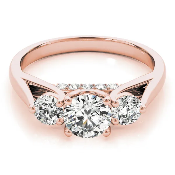 Engagement Rings 3 Stone Round - TN84124