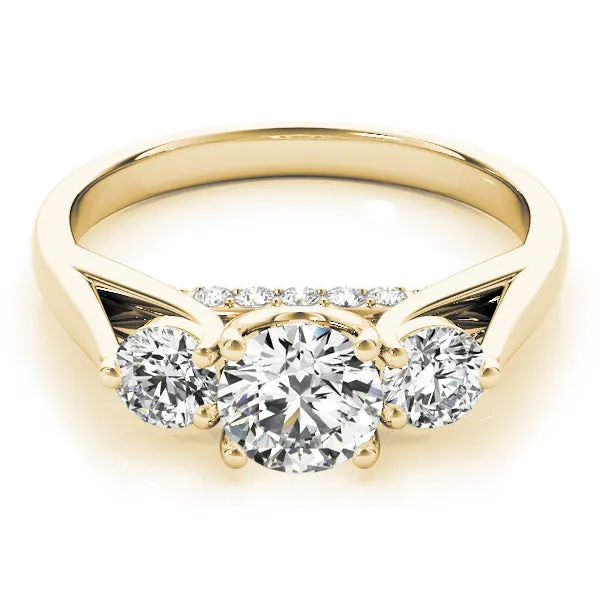 Engagement Rings 3 Stone Round - TN84124