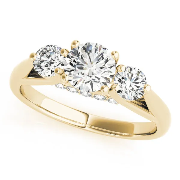 Engagement Rings 3 Stone Round - TN84124
