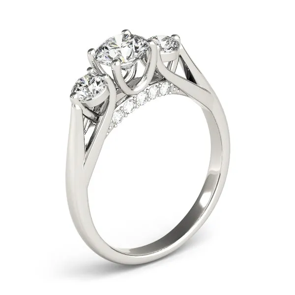 Engagement Rings 3 Stone Round - TN84124