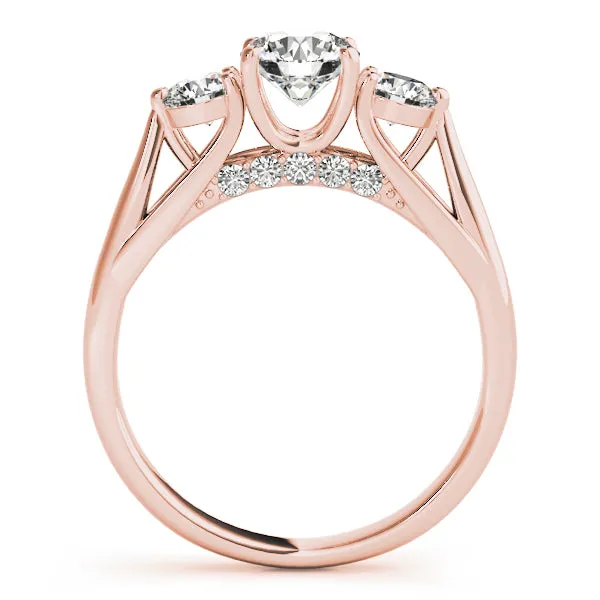Engagement Rings 3 Stone Round - TN84124