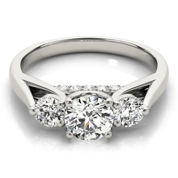 Engagement Rings 3 Stone Round - TN84124