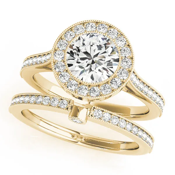 Engagement Rings Halo Round - TN51076-E