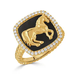 Equestrian Diamond Ring