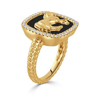 Equestrian Diamond Ring