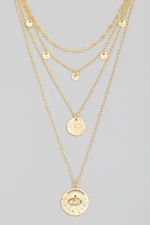 Evil Eye Coin Necklace