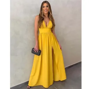 Fashion Causl Sleeveless Long Dresses