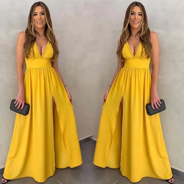 Fashion Causl Sleeveless Long Dresses