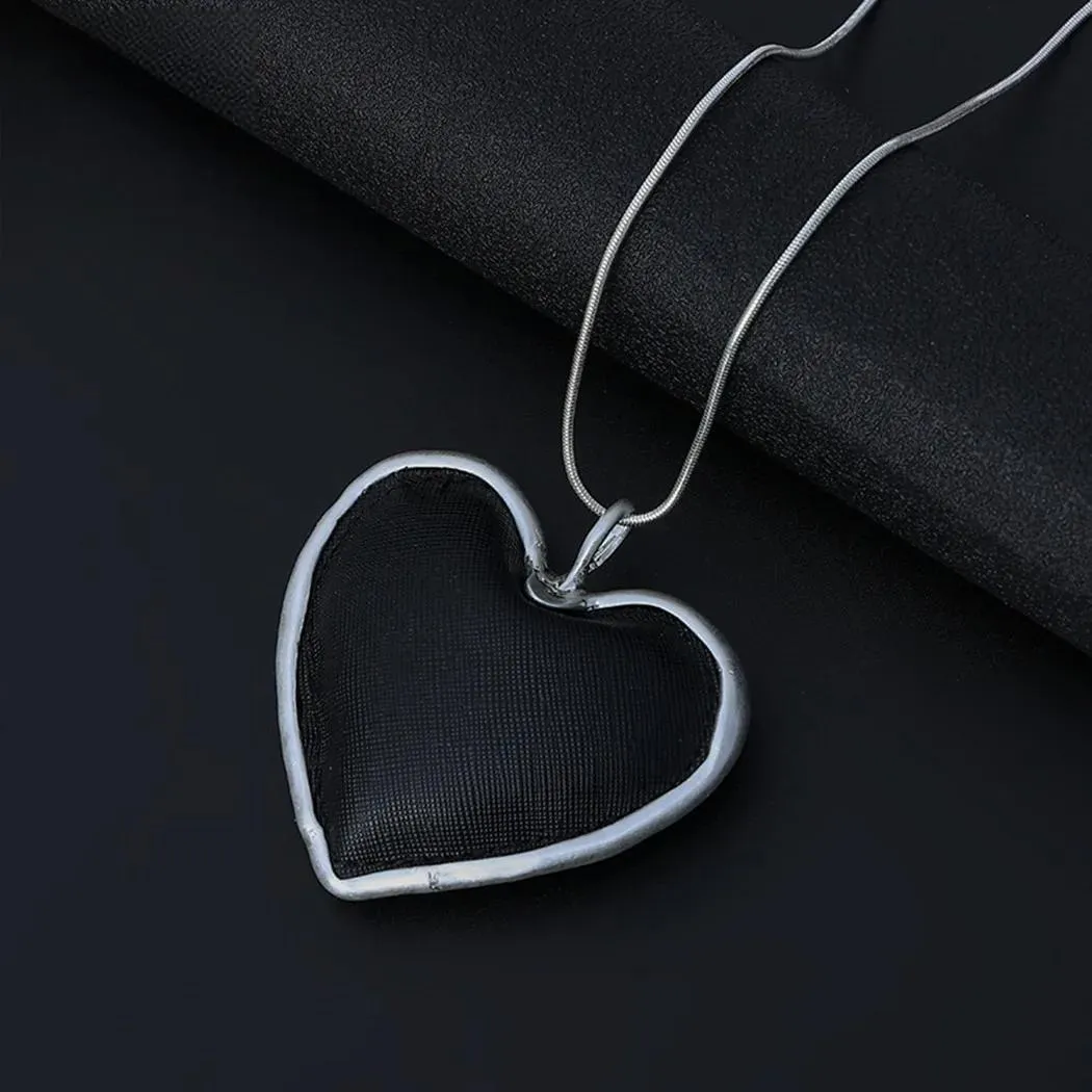 Fashion Jewelry Long Necklace for Women Big Heart necklaces & pendants