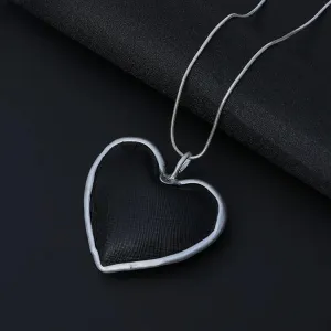 Fashion Jewelry Long Necklace for Women Big Heart necklaces & pendants