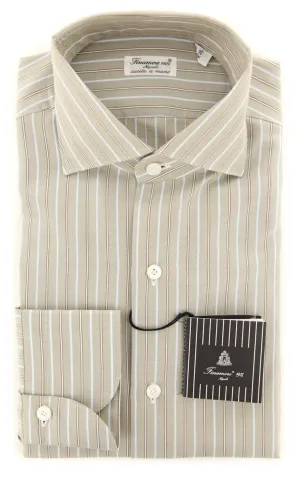 Finamore Napoli Beige Shirt - Extra Slim