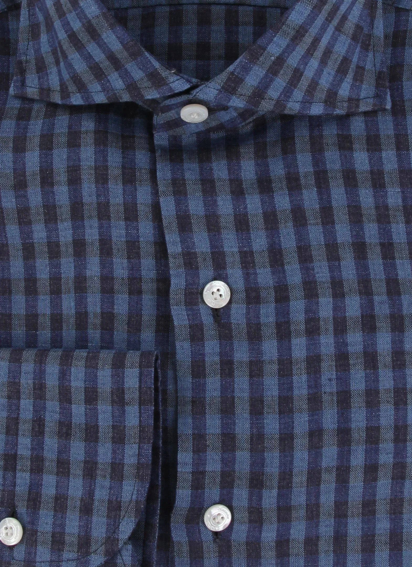 Finamore Napoli Dark Blue Shirt - Slim