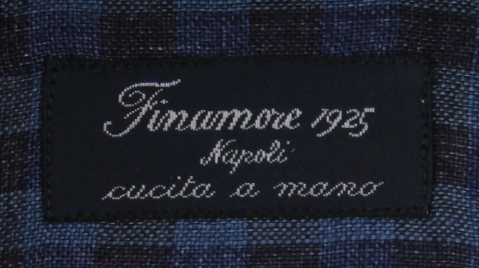 Finamore Napoli Dark Blue Shirt - Slim