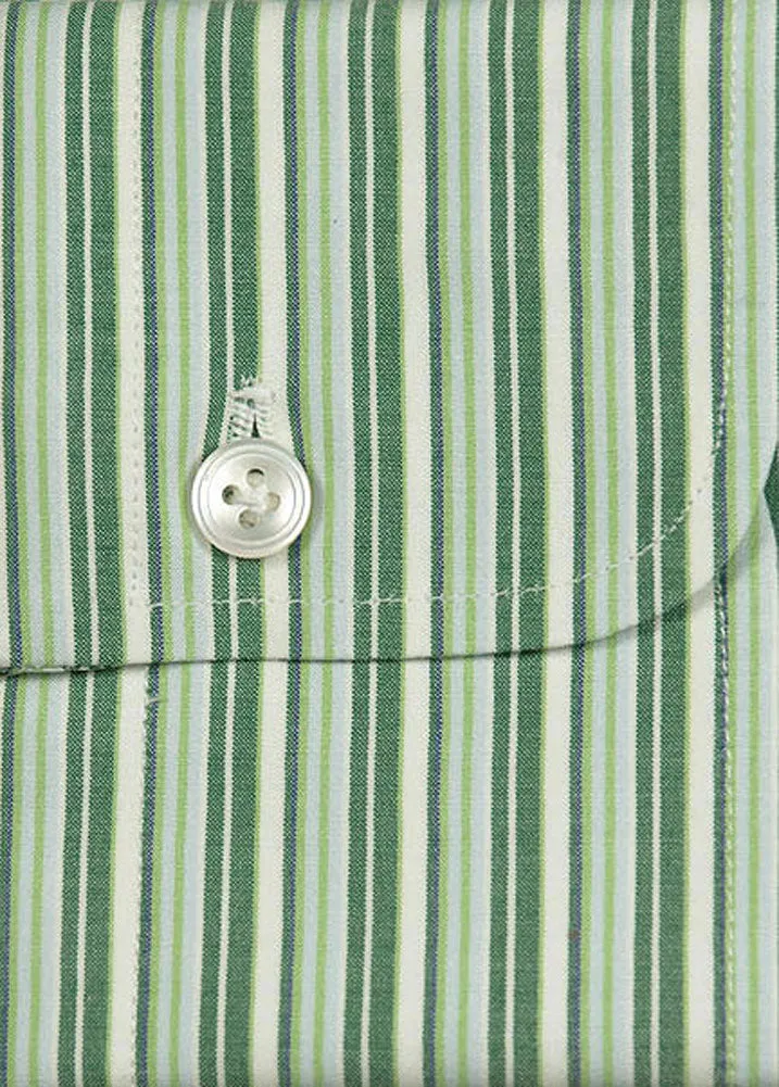 Finamore Napoli Green Shirt - Slim