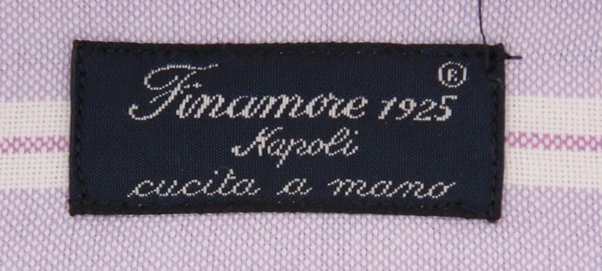 Finamore Napoli Lavender Purple Shirt - Slim