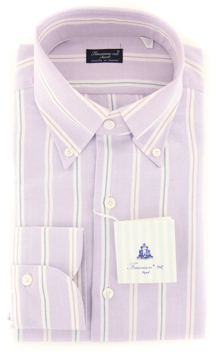 Finamore Napoli Lavender Purple Shirt - Slim
