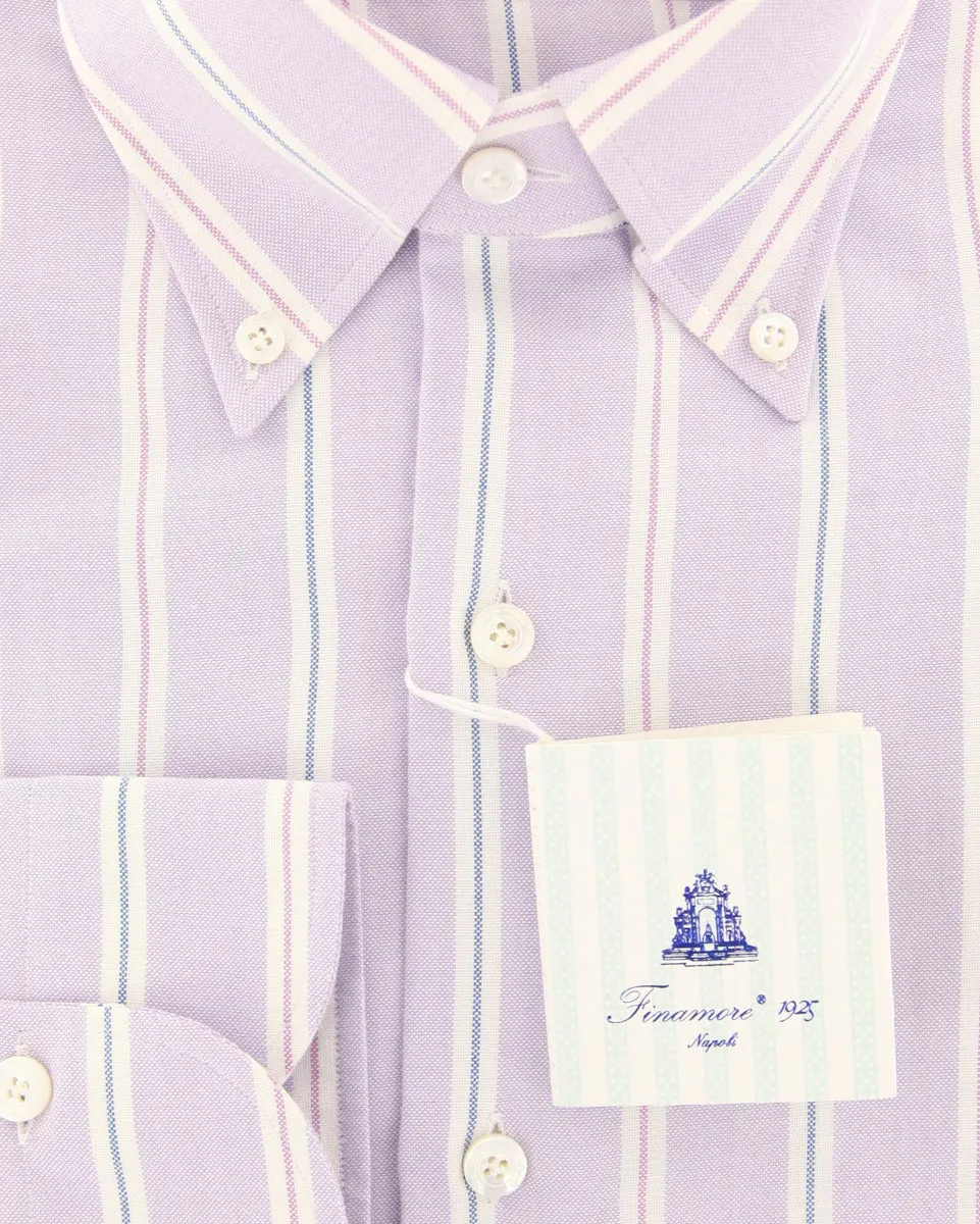 Finamore Napoli Lavender Purple Shirt - Slim